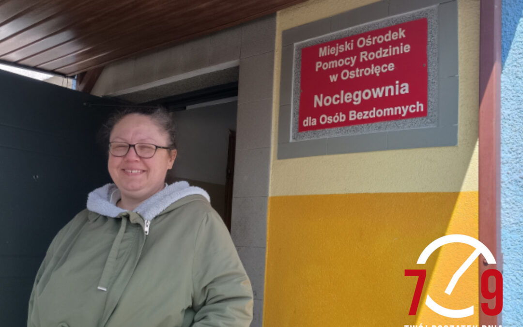 Małgorzata Szeluga, noclegownia dla osób bezdomnych MOPR w Ostrołęce