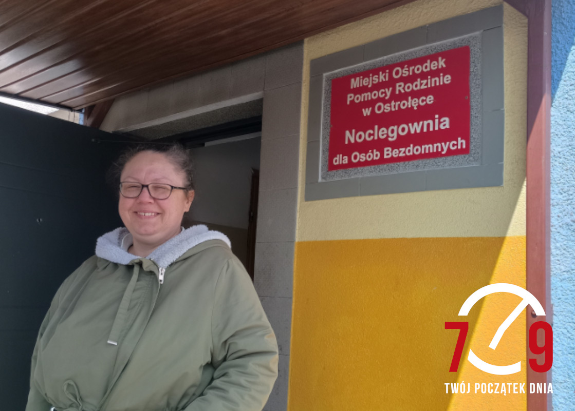 Małgorzata Szeluga, noclegownia dla osób bezdomnych MOPR w Ostrołęce